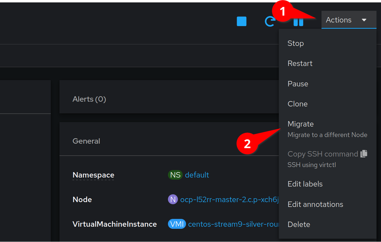 migrate vm